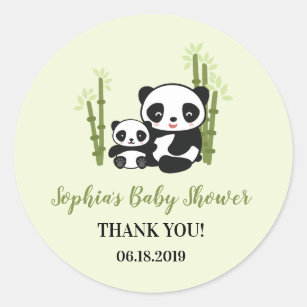 Panda Baby Shower Stickers Zazzle