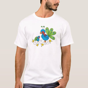 Mom and Baby Peacock T-Shirt