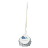Mom and Baby Whale Baby Shower {blue} Cake Pops (Front)