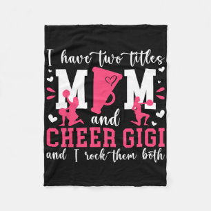 Mom And Cheer Gigi Of A Cheerleader Gigi Cheerlead Fleece Blanket