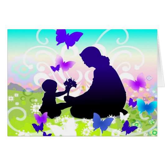 Mom and Child Card (Front Horizontal)