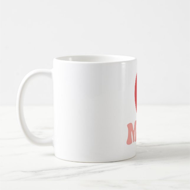 Mom and Child Heart Silhouette Mug – Mother's Day  (Left)