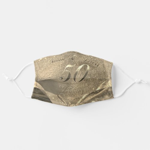 Mom and Dad 50th Wedding Anniversary 2021 Adult Cloth Face Mask