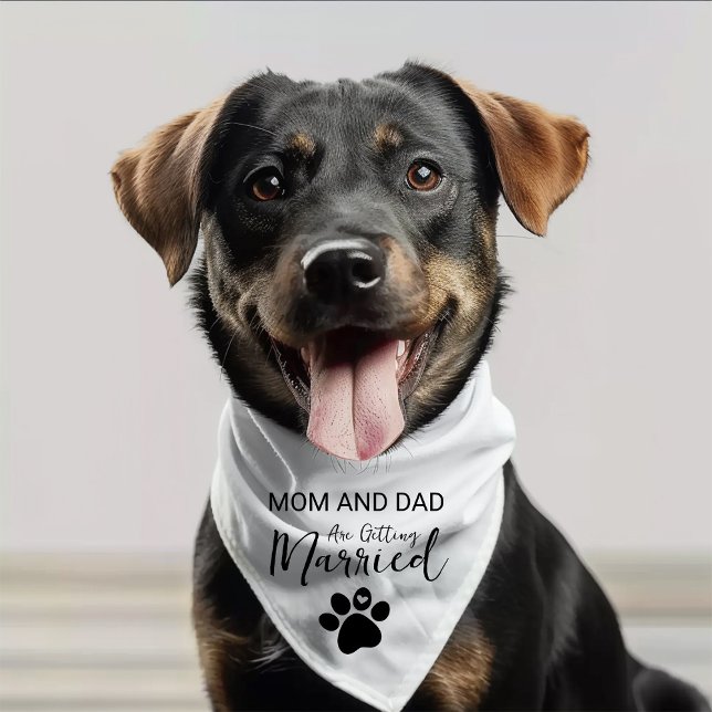 Mom And Dad Are Getting Married Pet Bandana Collar (Creator Uploaded)