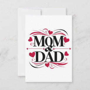 Mom and dad best parents every one thank you card