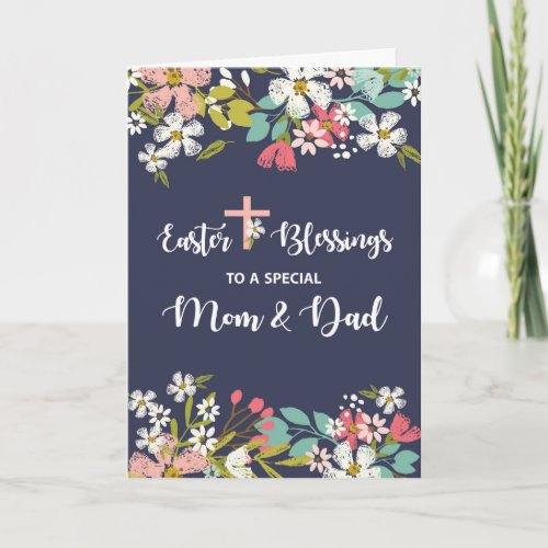 Mom and Dad Easter Blessings of Risen Christ Card