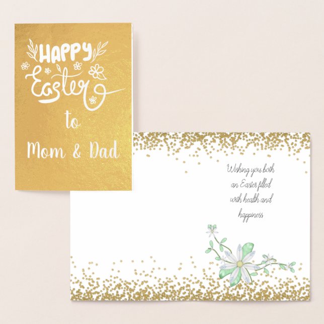 Mom and Dad Easter REAL FOIL Foil Card (Display)