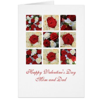 Mom And Dad  Happy Valentine's Day Roses by therosegarden at Zazzle
