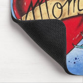 “Mom and Dad” Hearts with Ribbon Art Mouse Pad | Zazzle