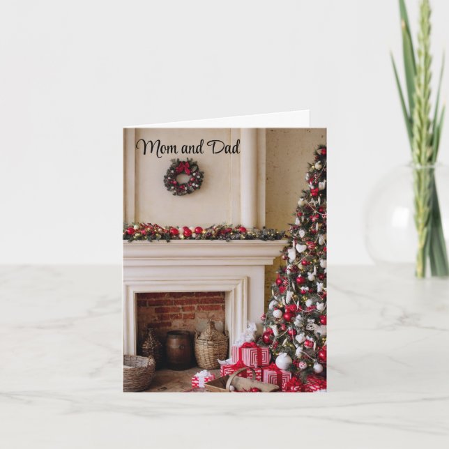 Mom And Dad Holiday Card (Front)