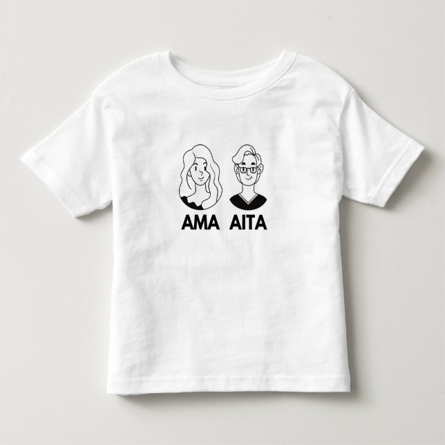 Mom and Dad in Basque - Ama eta Aita Toddler T-shirt (Front)