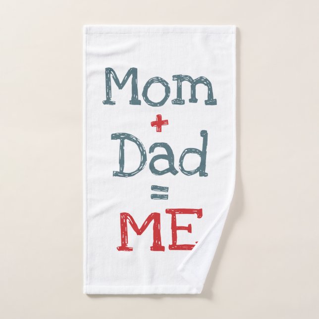 Mom and Dad is Me Bath Towel Set (Hand Towel)
