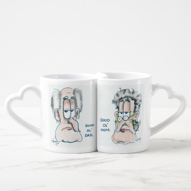 Mom and Dad Mug Set (Front Nesting)