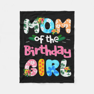 Mom And Dad Of The Birthday Girl Hawaii Family Par Fleece Blanket
