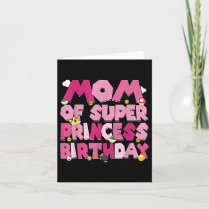 Mom And Dad Princess Birthday Girl Family Party De Card