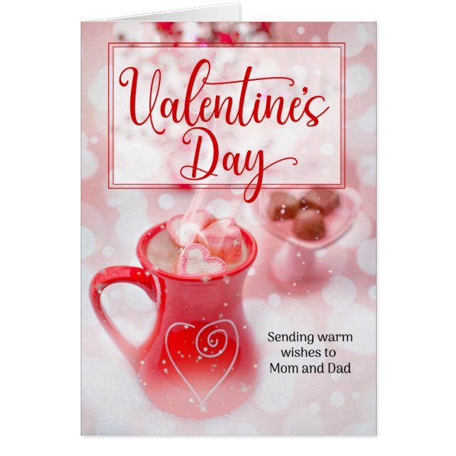Mom and Dad Sweet Treats Valentine's Day Card (Front)