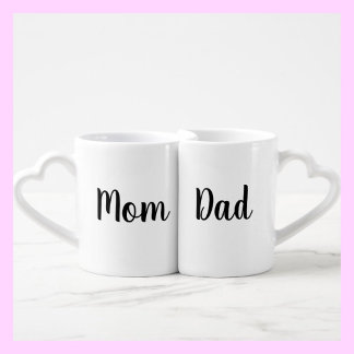 Mom and Dad Valentine Couple Mugs