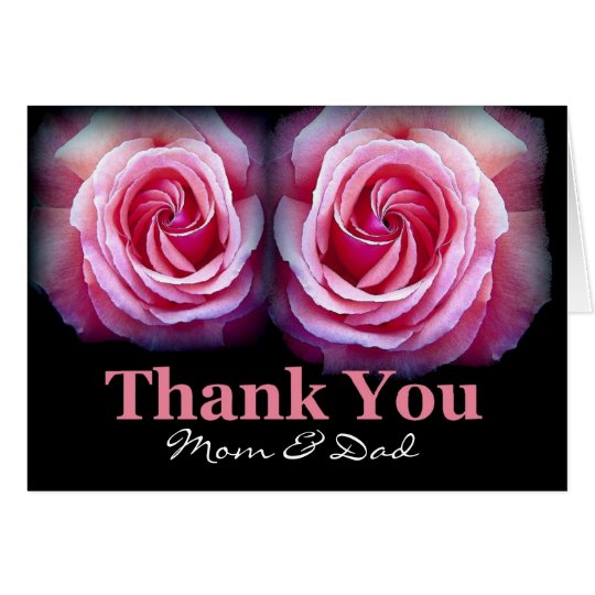 Mom and Dad - Wedding Thank You Card
