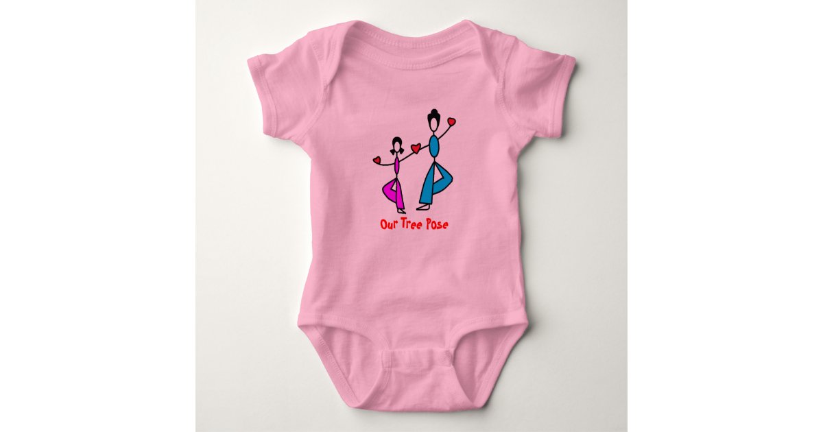 Mom And Daughter Baby Yoga Clothes Baby Bodysuit Zazzle Com