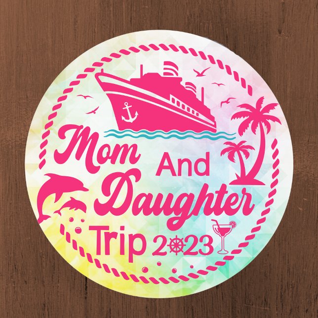 Mom and Daughter Trip 2023 Car Magnet (Creator Uploaded)