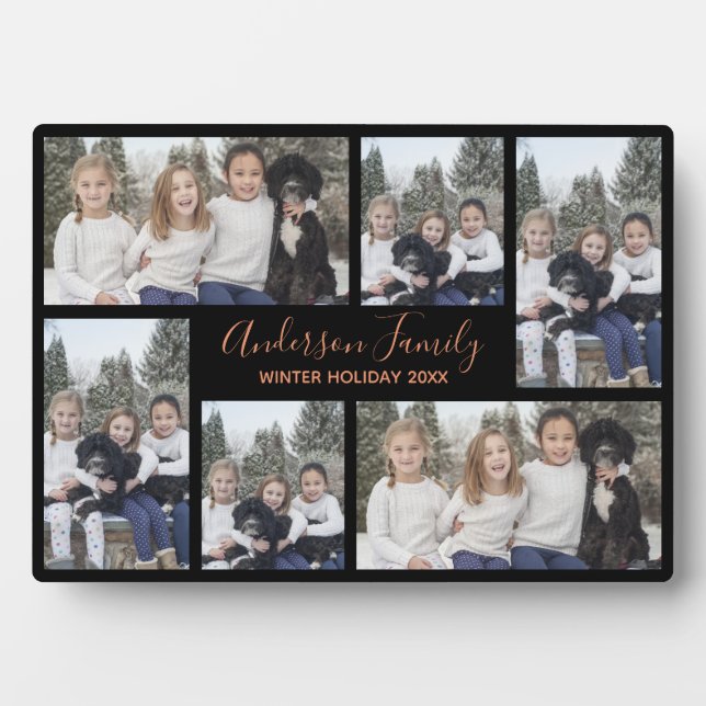 Mom and Family Photo Template Keepsake Plaque (Front)