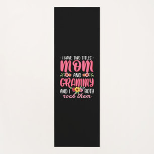 Mom And Grammy Birthday Yoga Mat