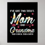 Mom And Grandma Birthday Poster<br><div class="desc">Mom And Grandma Birthday</div>