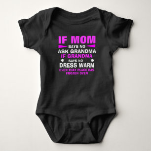 mom and grandma for baby bodysuit