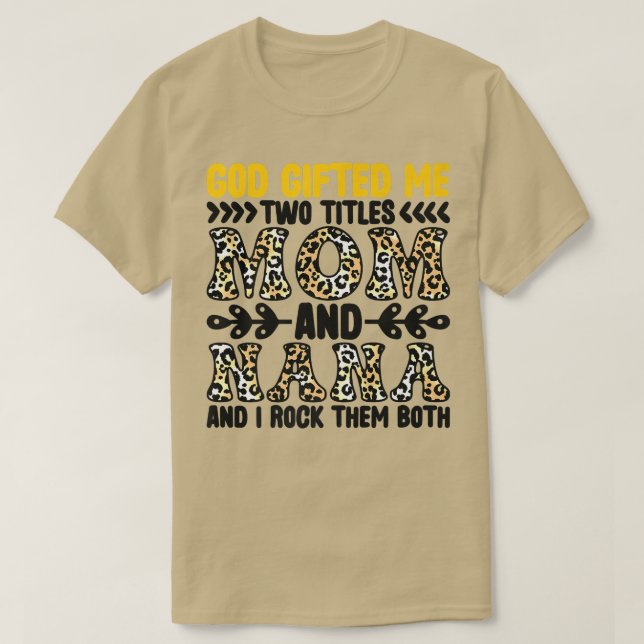 Mom and Grandma Quote Family Humor Tet Design  T-Shirt (Design Front)