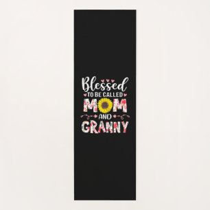 Mom And Granny Floral Birthday Yoga Mat