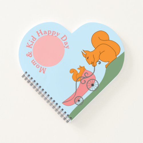 Mom and Kid Happy Days Spiral Notebook