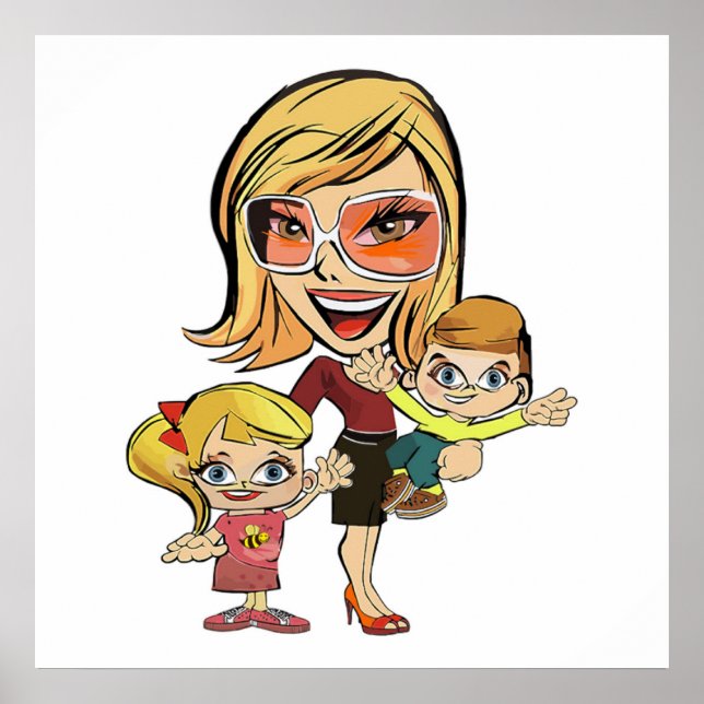 MOM AND KIDS POSTER (Front)