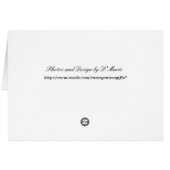 Mom and Kitten Appreciation Card (Back Horizontal)