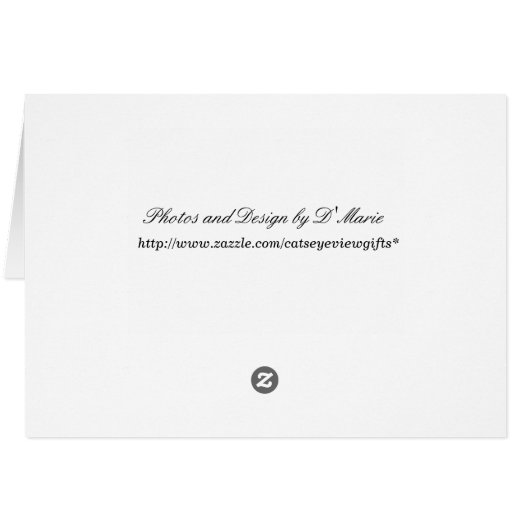 Mom and Kitten Appreciation Card (Back Horizontal)