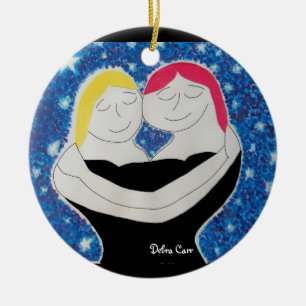 Mom and Me-circle ornament