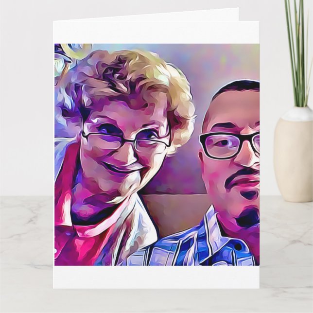 Mom and me Mother's Day 2017 ages 84 and 64 card   (Front)
