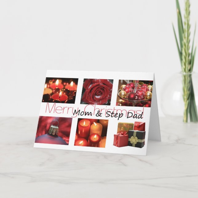 Mom and Step Dad Merry Christmas card (Front)