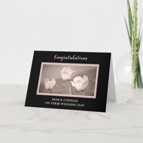 Mom and Stepdad Wedding Day Congratulations Card