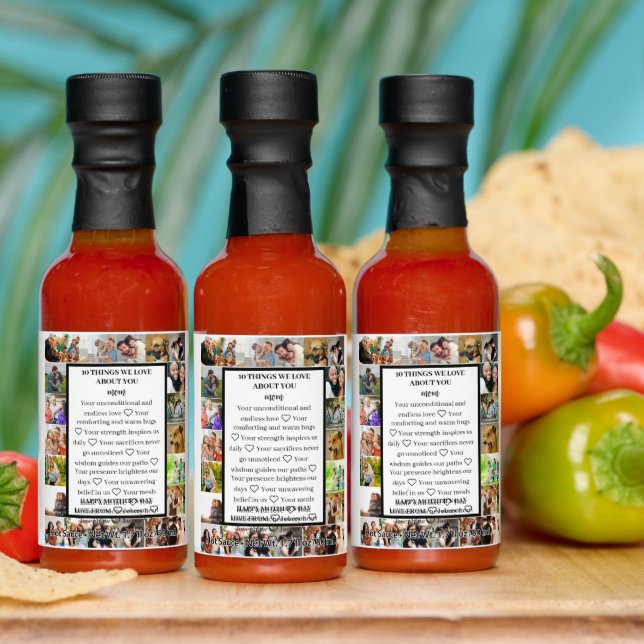 Mom appreciation | Mothers Day 22 Photo Collage Hot Sauces (Multi)