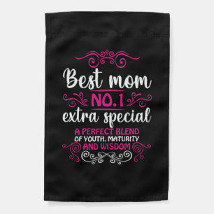 Mom Art Best Mom Number One Garden Flag