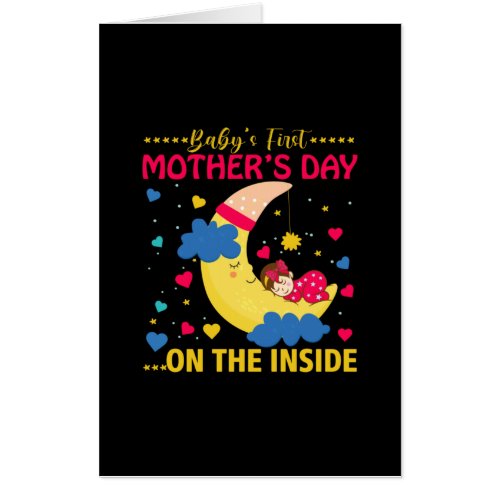 Mom Art First Mothers Day On The Inside Card