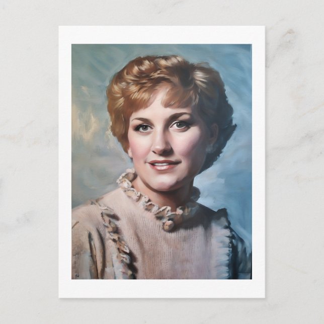 Mom as Computer Impasto Oil Painting  Postcard (Front)