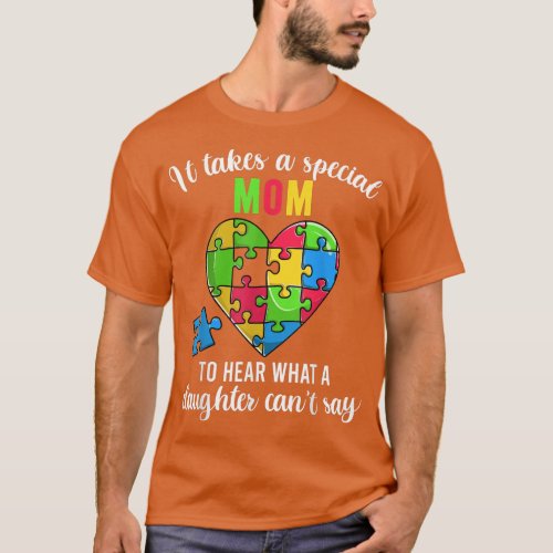 Mom Autism Awareness Family Support Shirts Fun He T_Shirt
