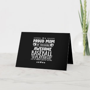 Mom Awesome Baseball Players Card