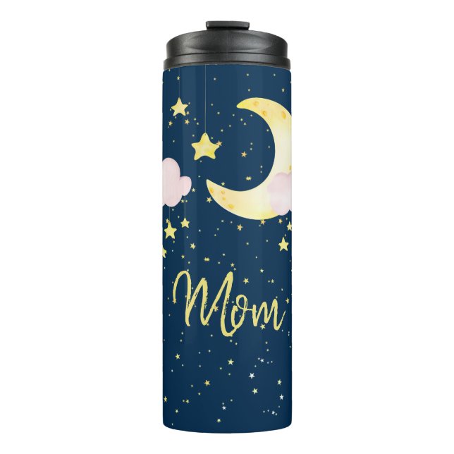Mom Baby Girl Twinkle Twinkle Little Star-Themed  Thermal Tumbler (Front)