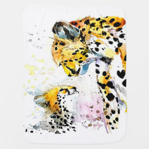Mom Baby Lion Family Gift,Mom Daughter Birthday Blanket