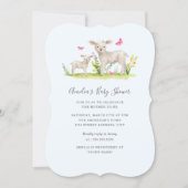 Mom Baby Sheep Sweet Baby Shower Invite (Front)