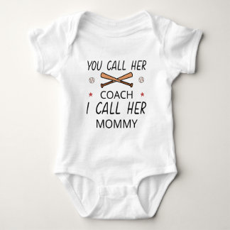 Mom Baseball Coach | Baseball Mom Mother's Day Baby Bodysuit