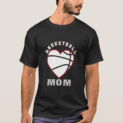 Mom Basketball   Mothers Day Sports  Mommy  T_Shirt
