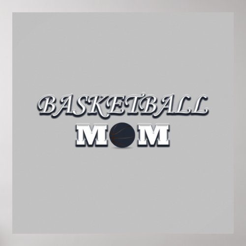 Mom basketball player funny mothers day gifts poster